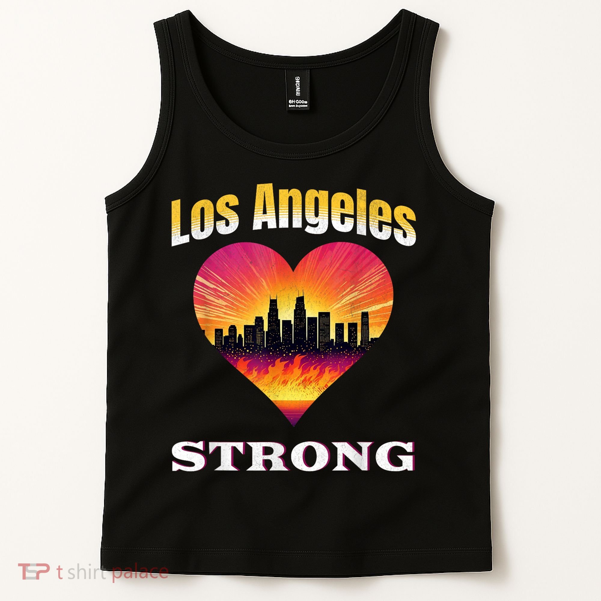 Los Angeles Strong Pray For La County Support California Tank Top