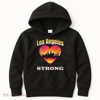 Los Angeles Strong Pray For La County Support California Kids Hoodie thumb 0