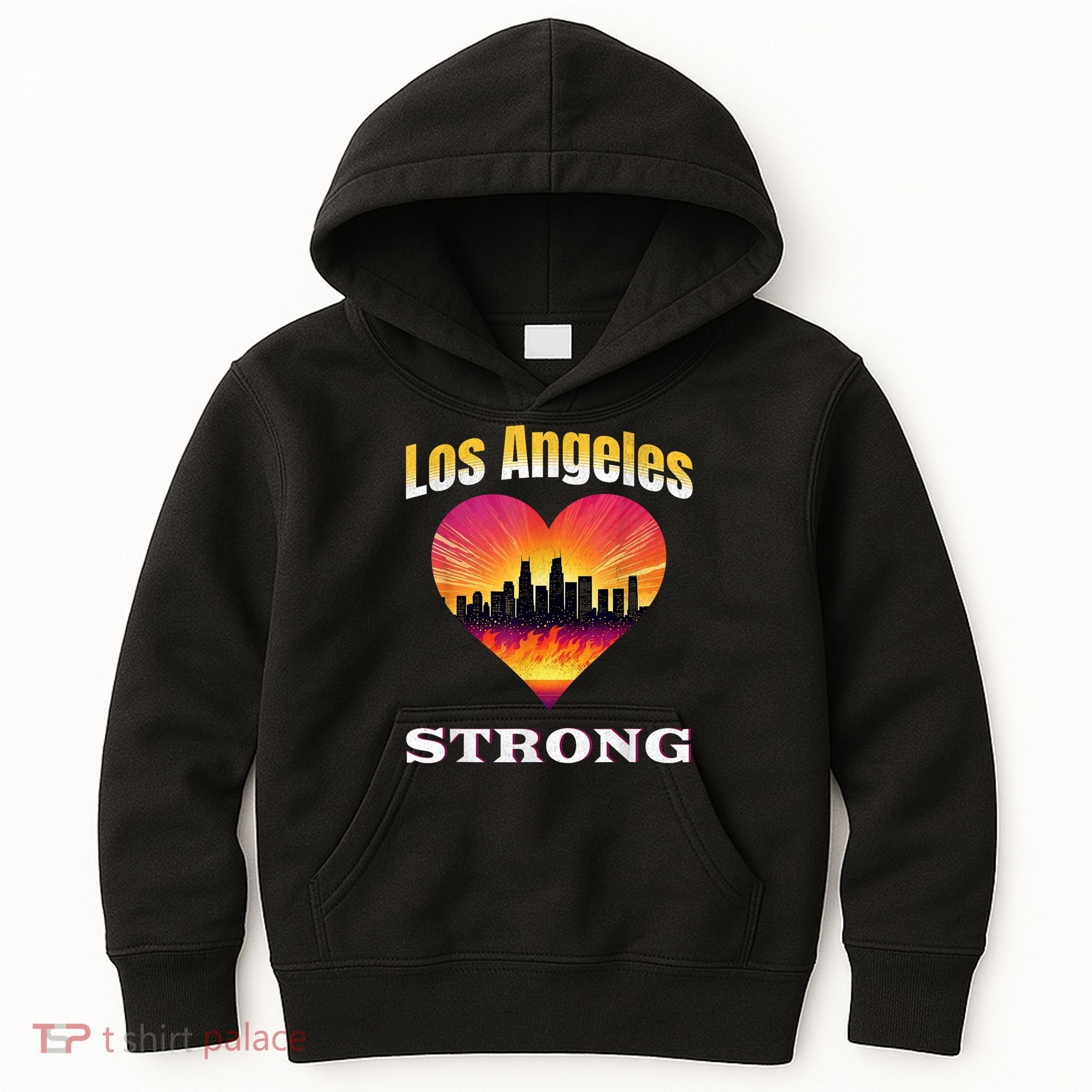 Los Angeles Strong Pray For La County Support California Kids Hoodie