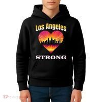 Los Angeles Strong Pray For La County Support California Kids Hoodie thumb 4