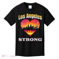 Los Angeles Strong Pray For La County Support California Kids T-Shirt thumb 0