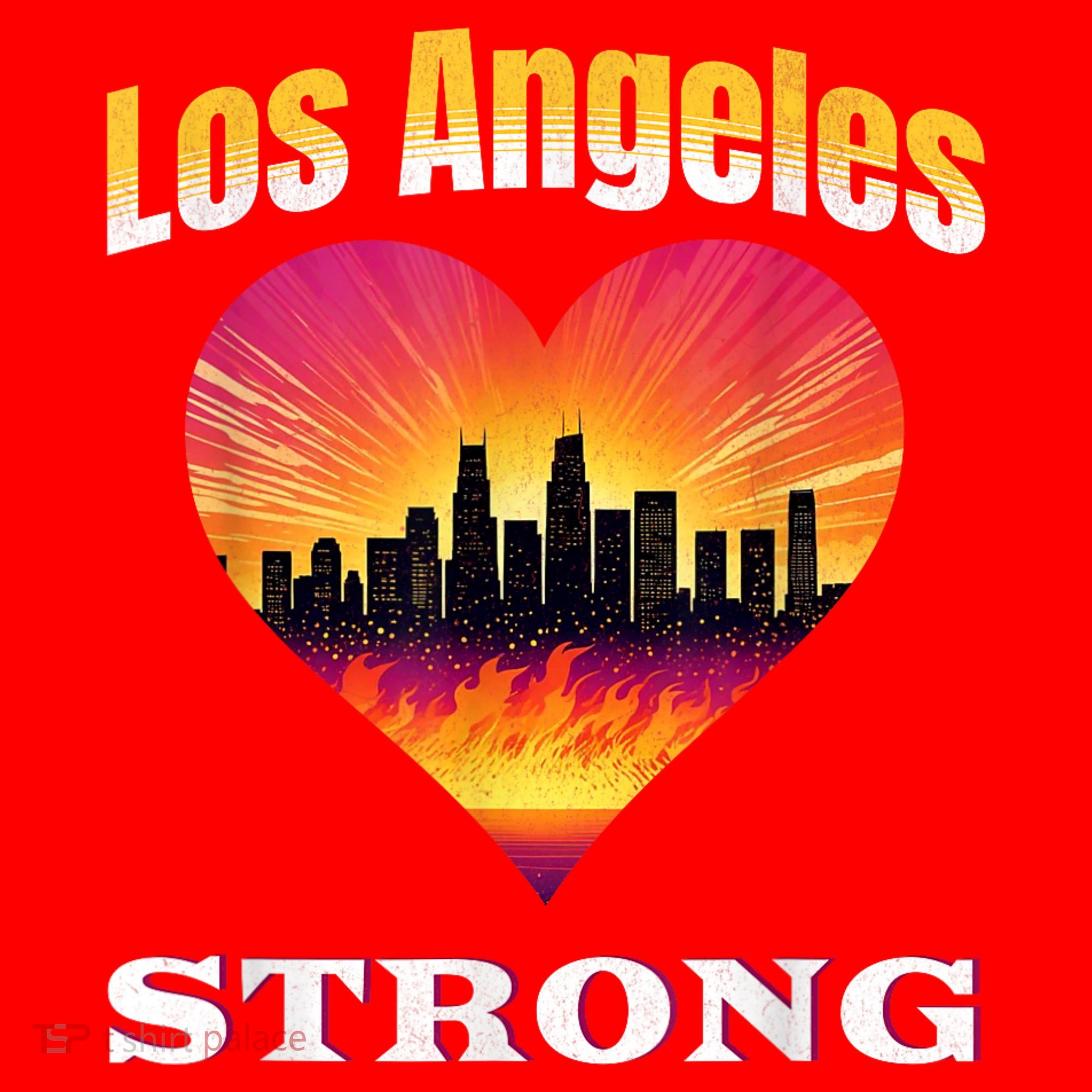 Los Angeles Strong Pray For La County Support California Santa Hat