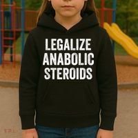 Legalize Anabolic Steroids Funny Athlete Kids Hoodie thumb 3