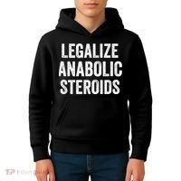 Legalize Anabolic Steroids Funny Athlete Kids Hoodie thumb 4