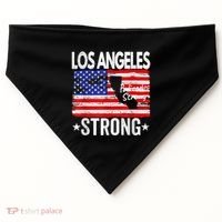 Los Angeles Strong Palisades Strong Flag USA-Made Doggie Bandana thumb 0