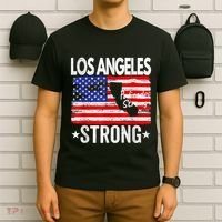 Los Angeles Strong Palisades Strong Flag T-Shirt thumb 6