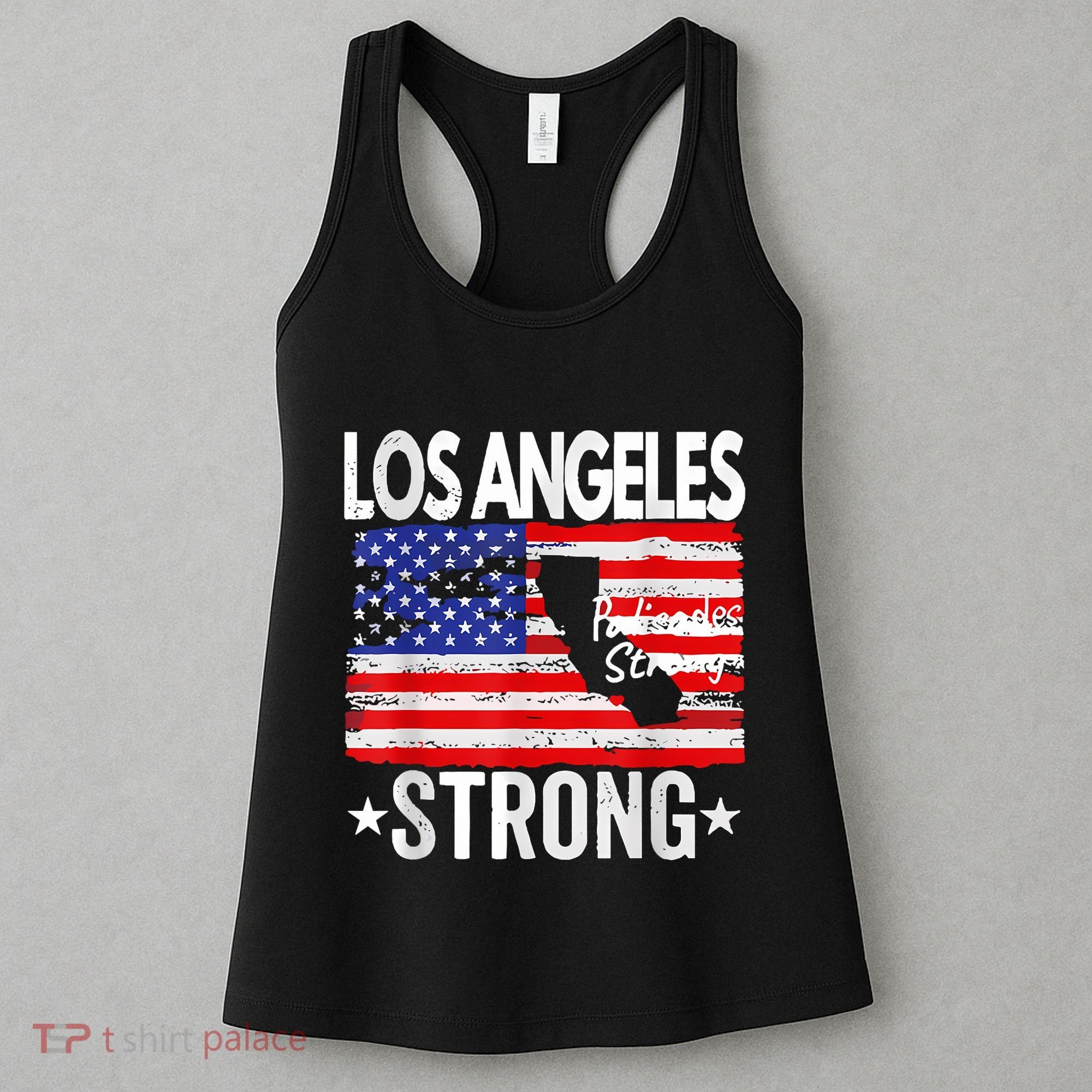 Los Angeles Strong Palisades Strong Flag Women's Tank Top