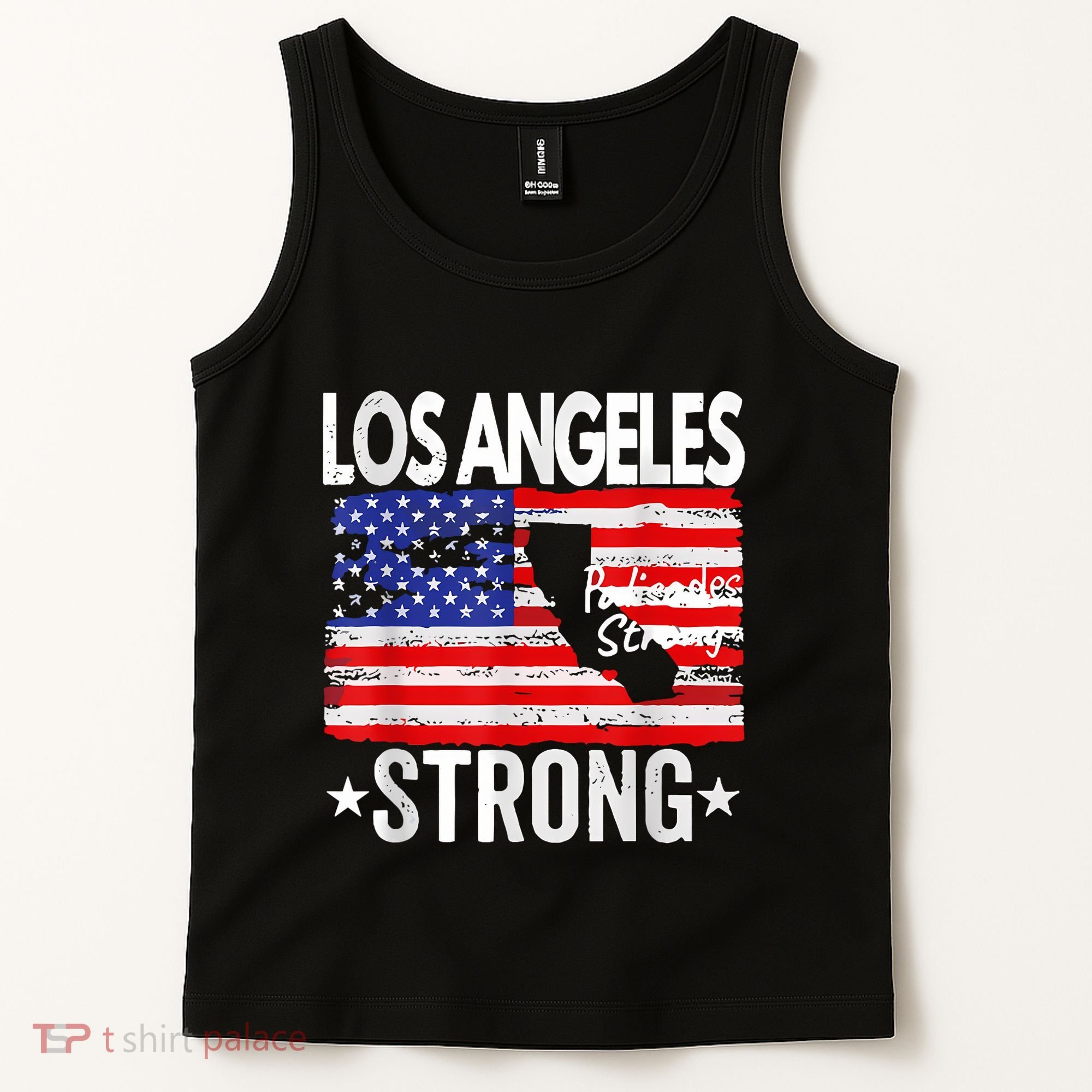 Los Angeles Strong Palisades Strong Flag Tank Top