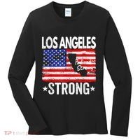 Los Angeles Strong Palisades Strong Flag Women's Long Sleeve Shirt thumb 0