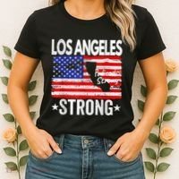 Los Angeles Strong Palisades Strong Flag Women's T-Shirt thumb 2