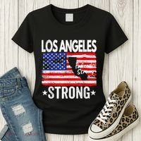 Los Angeles Strong Palisades Strong Flag Women's T-Shirt thumb 3