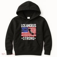 Los Angeles Strong Palisades Strong Flag Kids Hoodie thumb 0