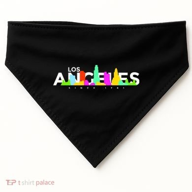 Los Angeles Skyline Since 1781 USA-Made Doggie Bandana