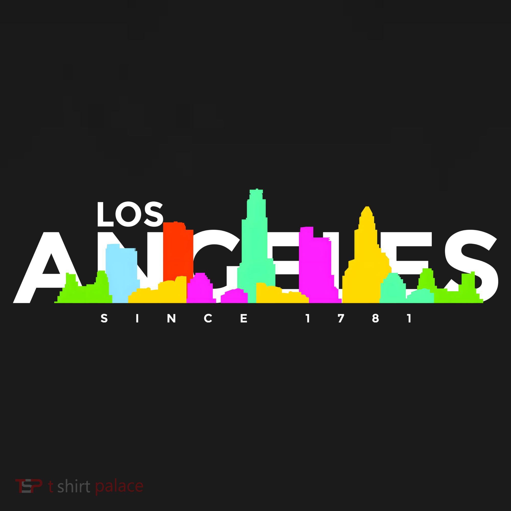 Los Angeles Skyline Since 1781 USA-Made Doggie Bandana