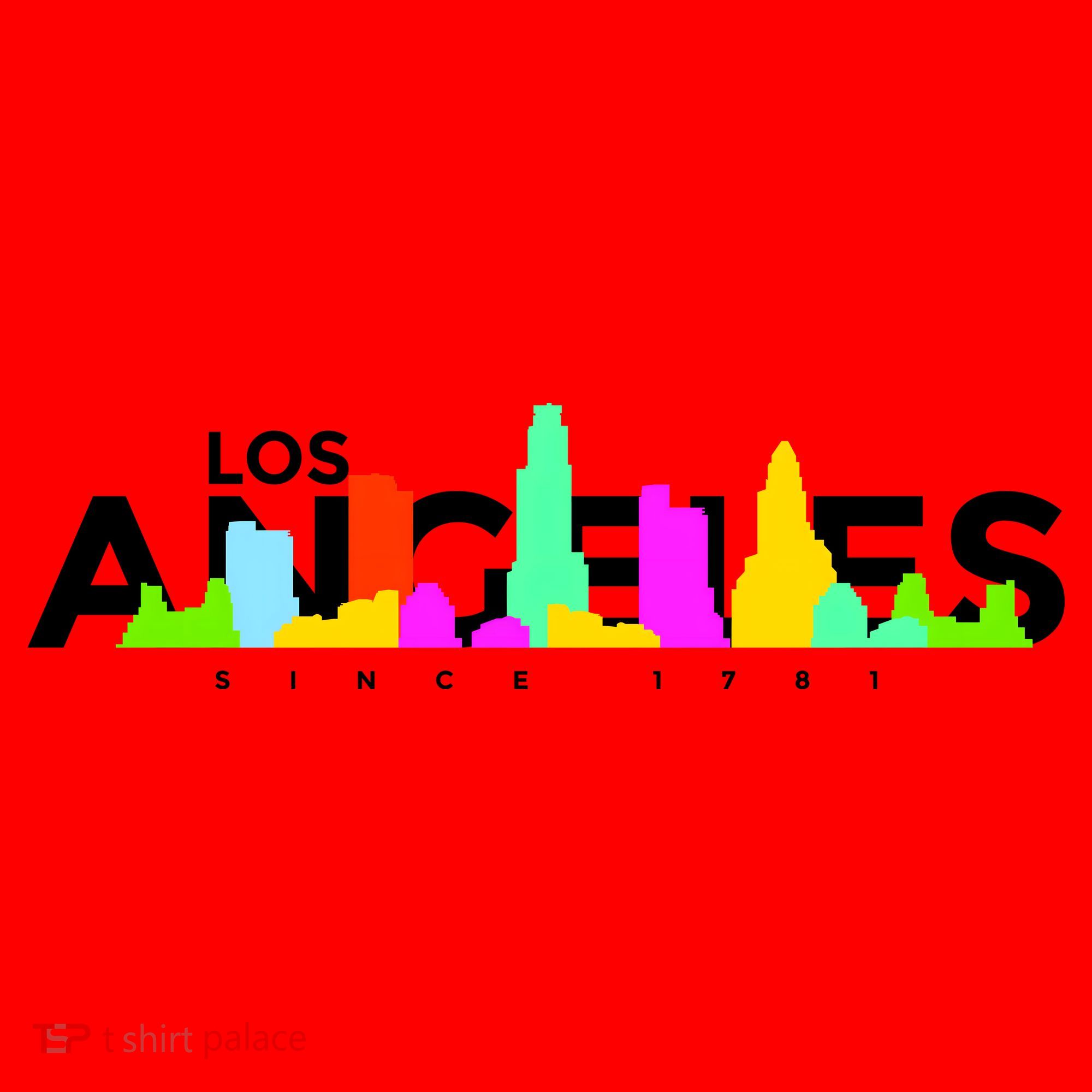 Los Angeles Skyline Since 1781 Santa Hat