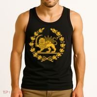 Lion And Sun Emblem Of Persia Iran Shir-o-Khoshid Tank Top thumb 3