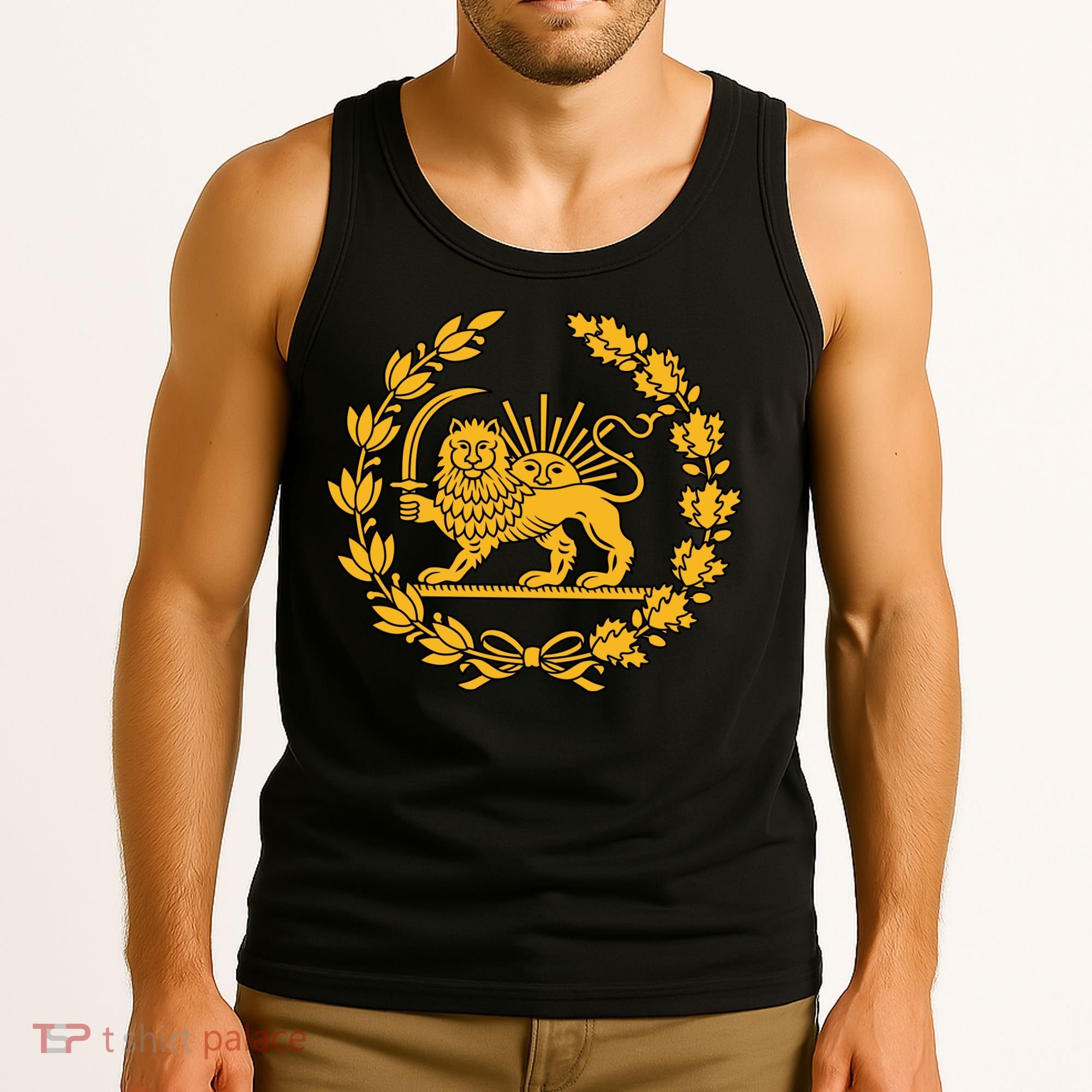 Lion And Sun Emblem Of Persia Iran Shir-o-Khoshid Tank Top