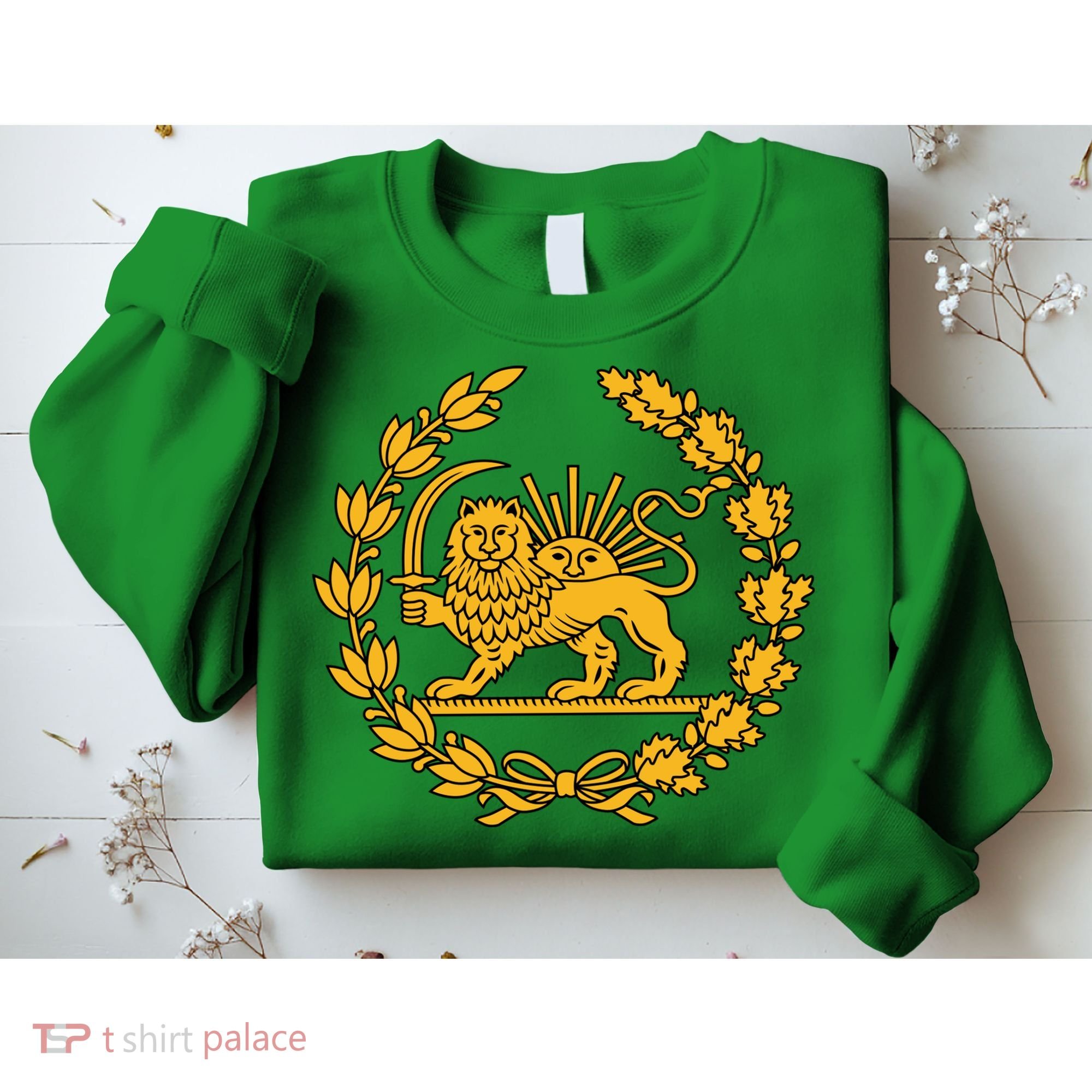Lion And Sun Emblem Of Persia Iran Shir-o-Khoshid Sweatshirt