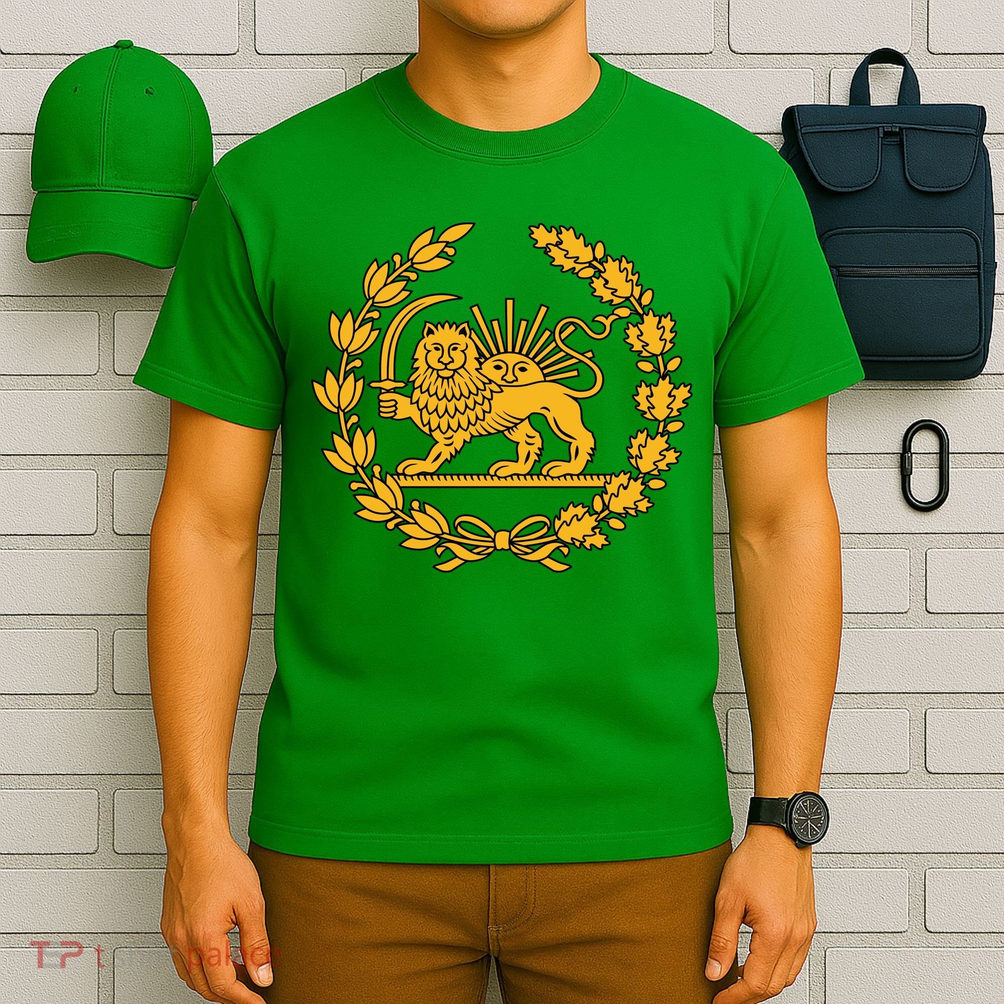 Lion And Sun Emblem Of Persia Iran Shir-o-Khoshid T-Shirt