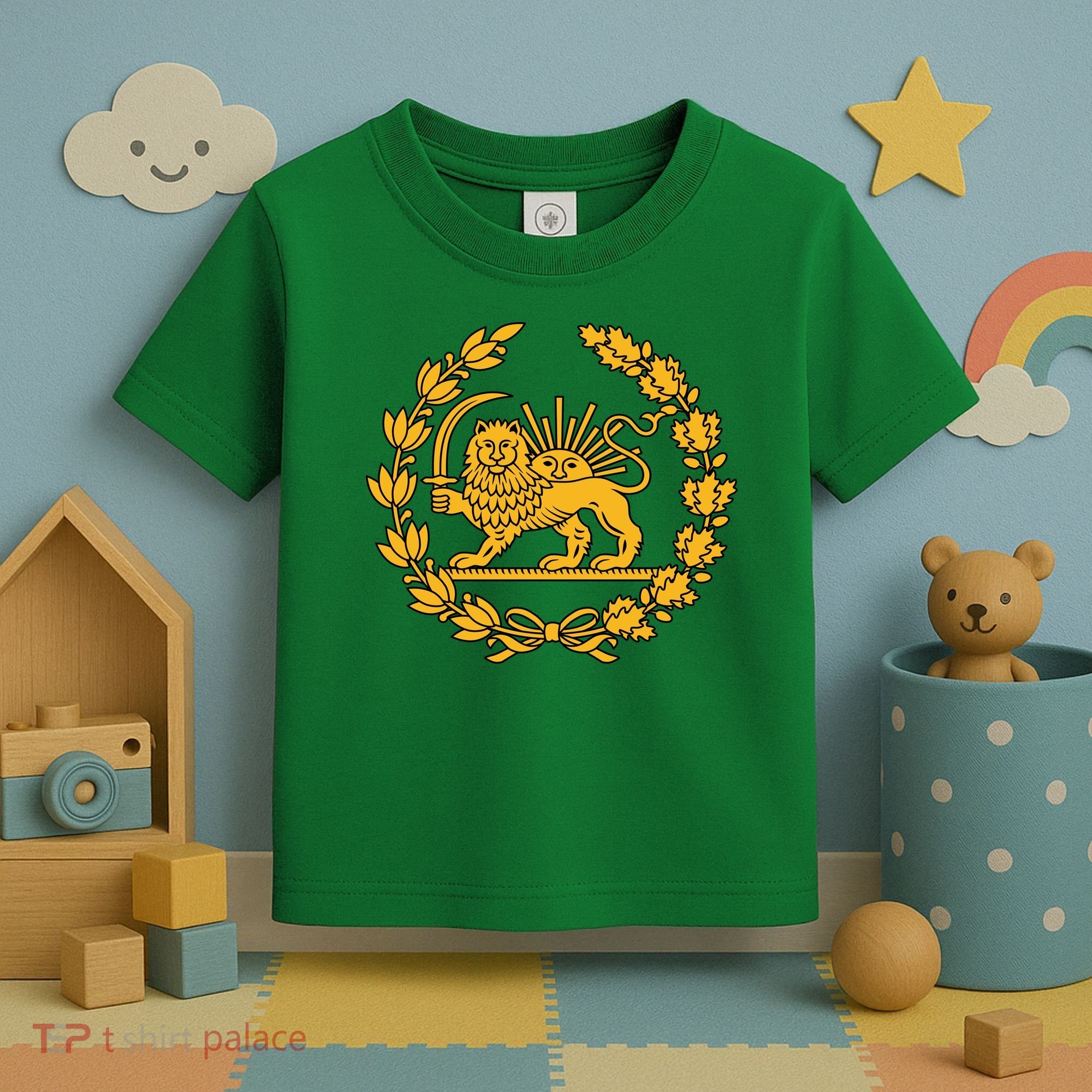 Lion And Sun Emblem Of Persia Iran Shir-o-Khoshid Toddler T-Shirt