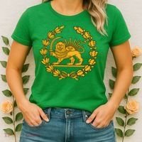 Lion And Sun Emblem Of Persia Iran Shir-o-Khoshid Women's T-Shirt thumb 2