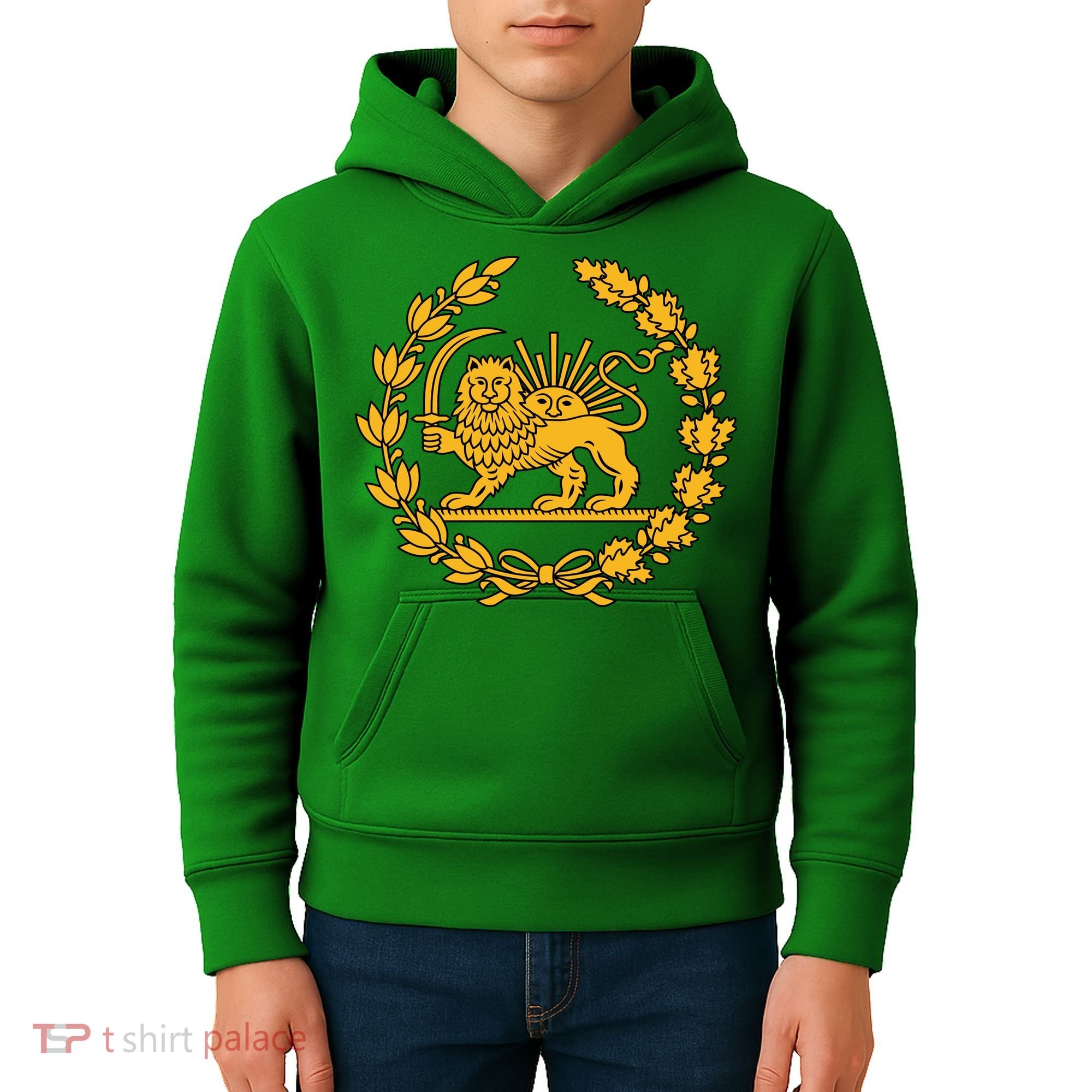 Lion And Sun Emblem Of Persia Iran Shir-o-Khoshid Kids Hoodie