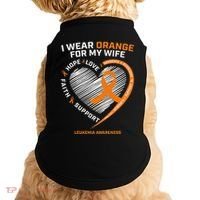 Leukemia Awareness S Wife Husband Leukemia Doggie Tank thumb 0