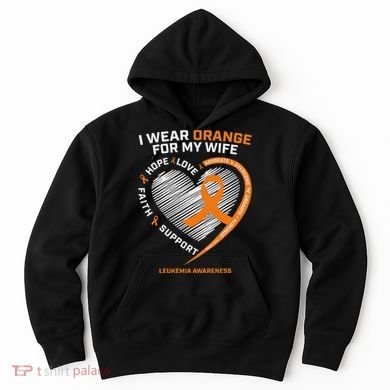 Leukemia Awareness S Wife Husband Leukemia Hoodie