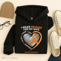 Leukemia Awareness S Wife Husband Leukemia Hoodie thumb 4