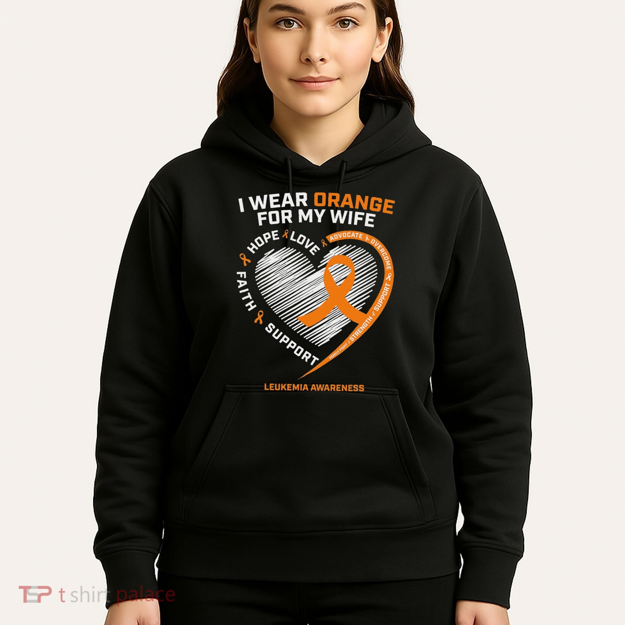 Leukemia Awareness S Wife Husband Leukemia Hoodie