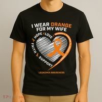 Leukemia Awareness S Wife Husband Leukemia T-Shirt thumb 3