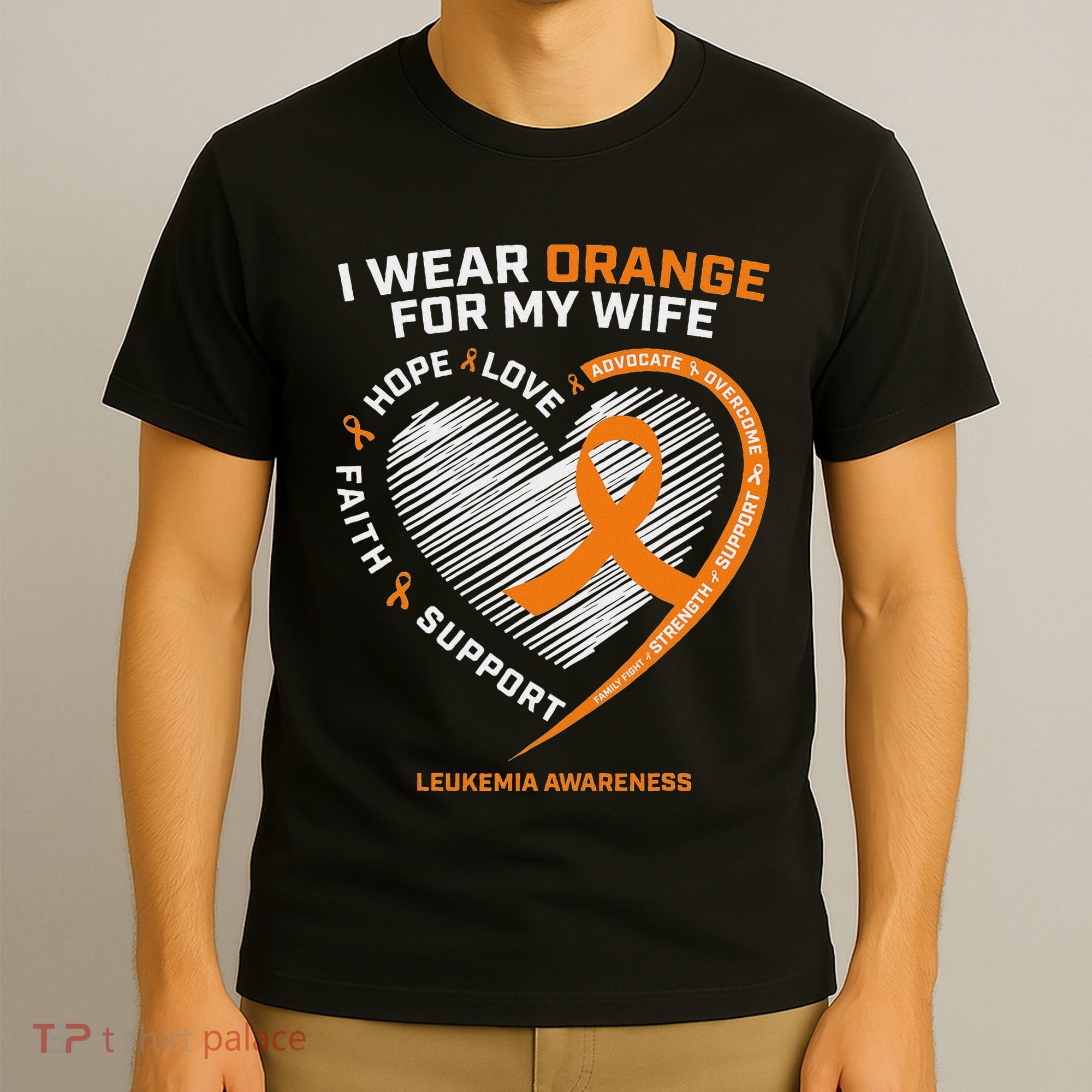 Leukemia Awareness S Wife Husband Leukemia T-Shirt