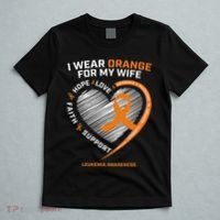 Leukemia Awareness S Wife Husband Leukemia T-Shirt thumb 5