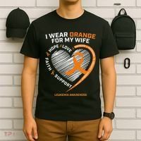 Leukemia Awareness S Wife Husband Leukemia T-Shirt thumb 6