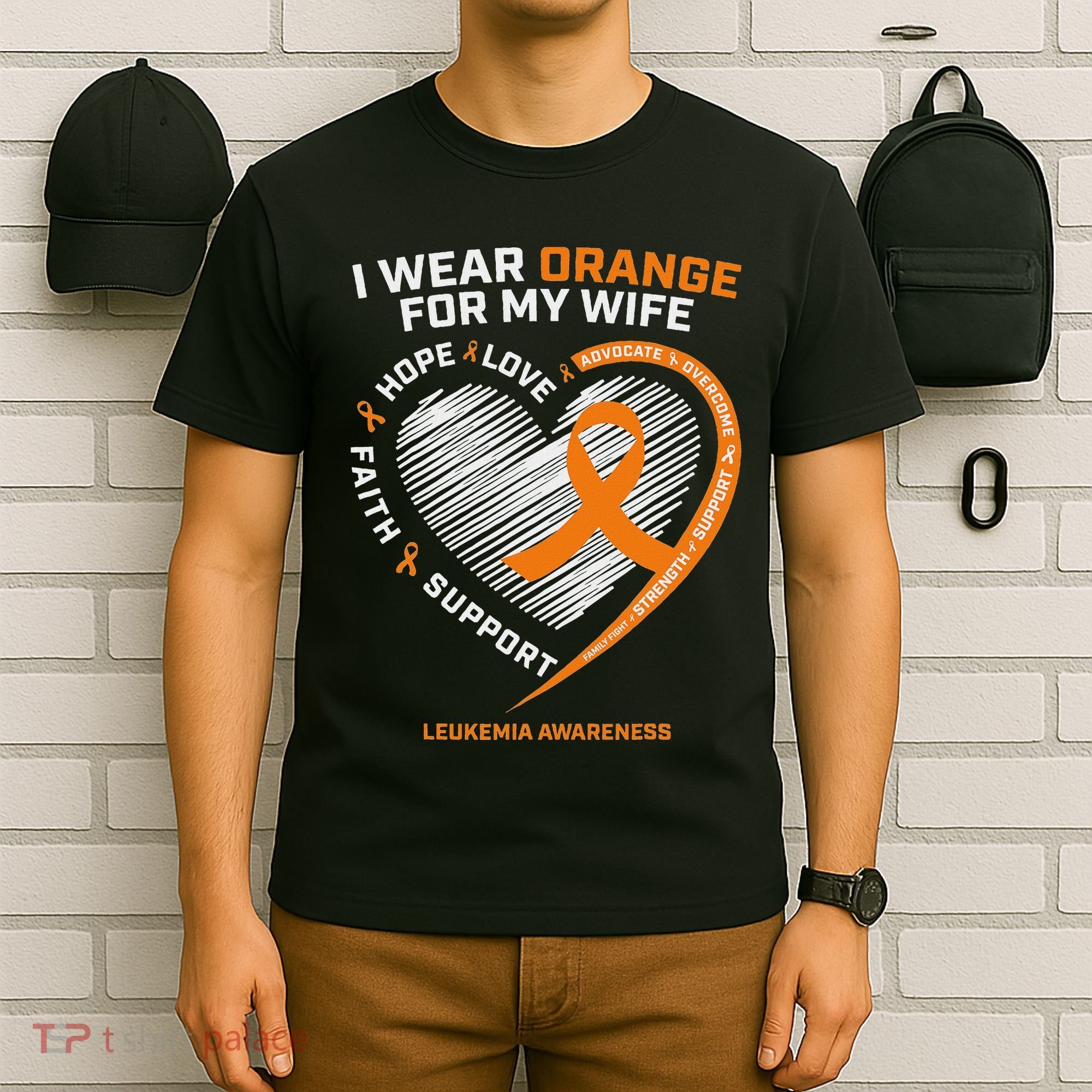 Leukemia Awareness S Wife Husband Leukemia T-Shirt