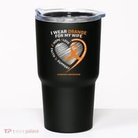 Leukemia Awareness S Wife Husband Leukemia Tumbler thumb 0