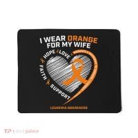 Leukemia Awareness S Wife Husband Leukemia Mousepad thumb 0