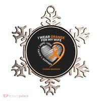 Leukemia Awareness S Wife Husband Leukemia Ornament thumb 0
