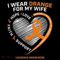 Leukemia Awareness S Wife Husband Leukemia Ornament thumb 1