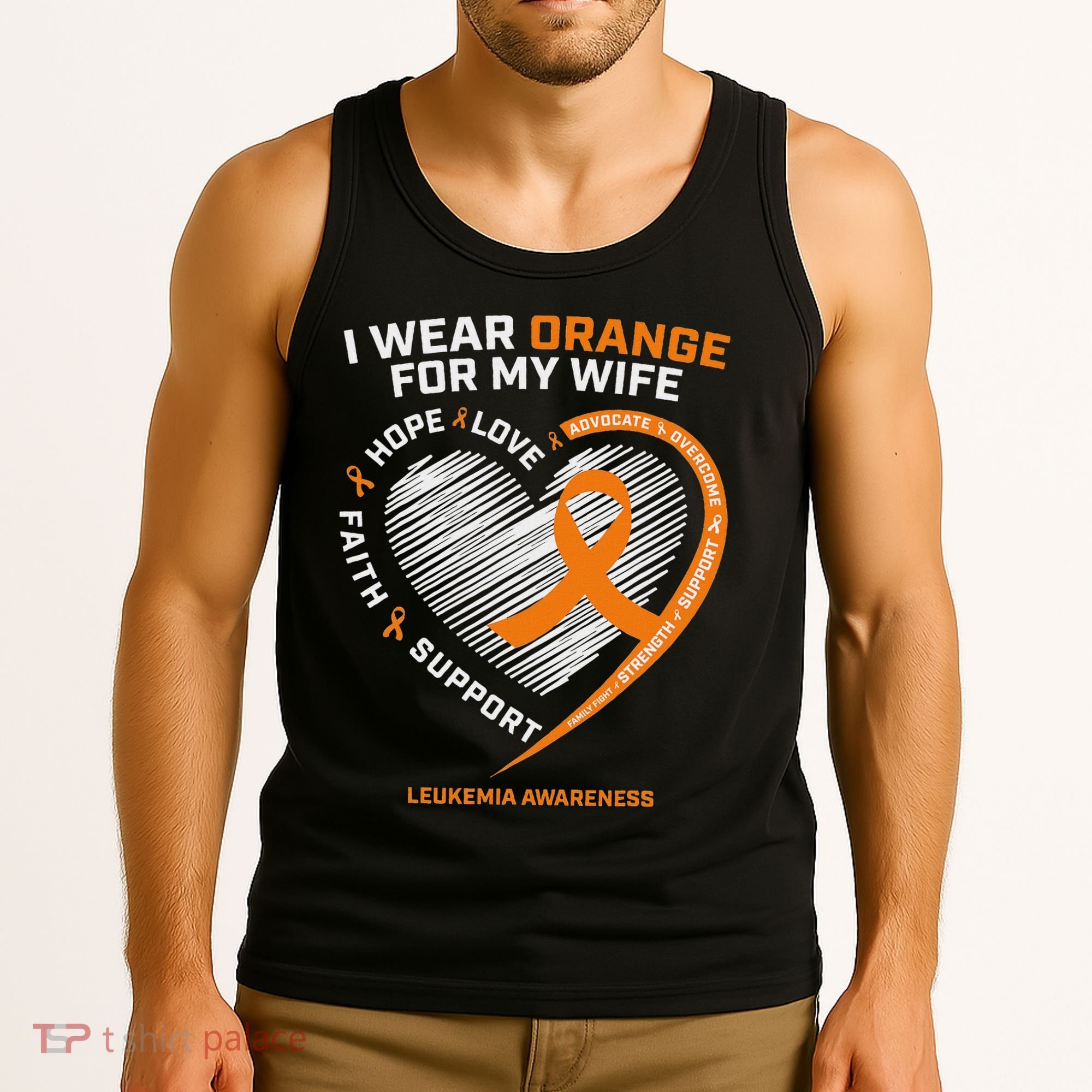 Leukemia Awareness S Wife Husband Leukemia Tank Top
