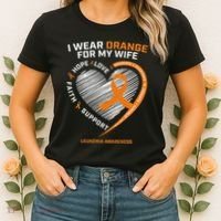 Leukemia Awareness S Wife Husband Leukemia Women's T-Shirt thumb 2