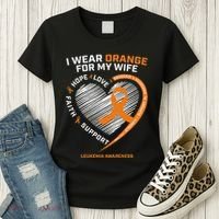 Leukemia Awareness S Wife Husband Leukemia Women's T-Shirt thumb 3