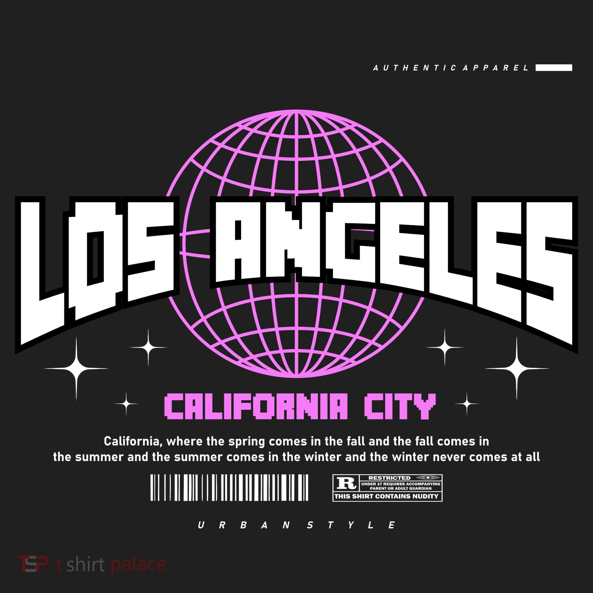 Los Angeles Slogan Retro Style Women's Sweatshirt