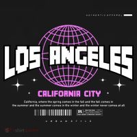Los Angeles Slogan Retro Style Apron thumb 3