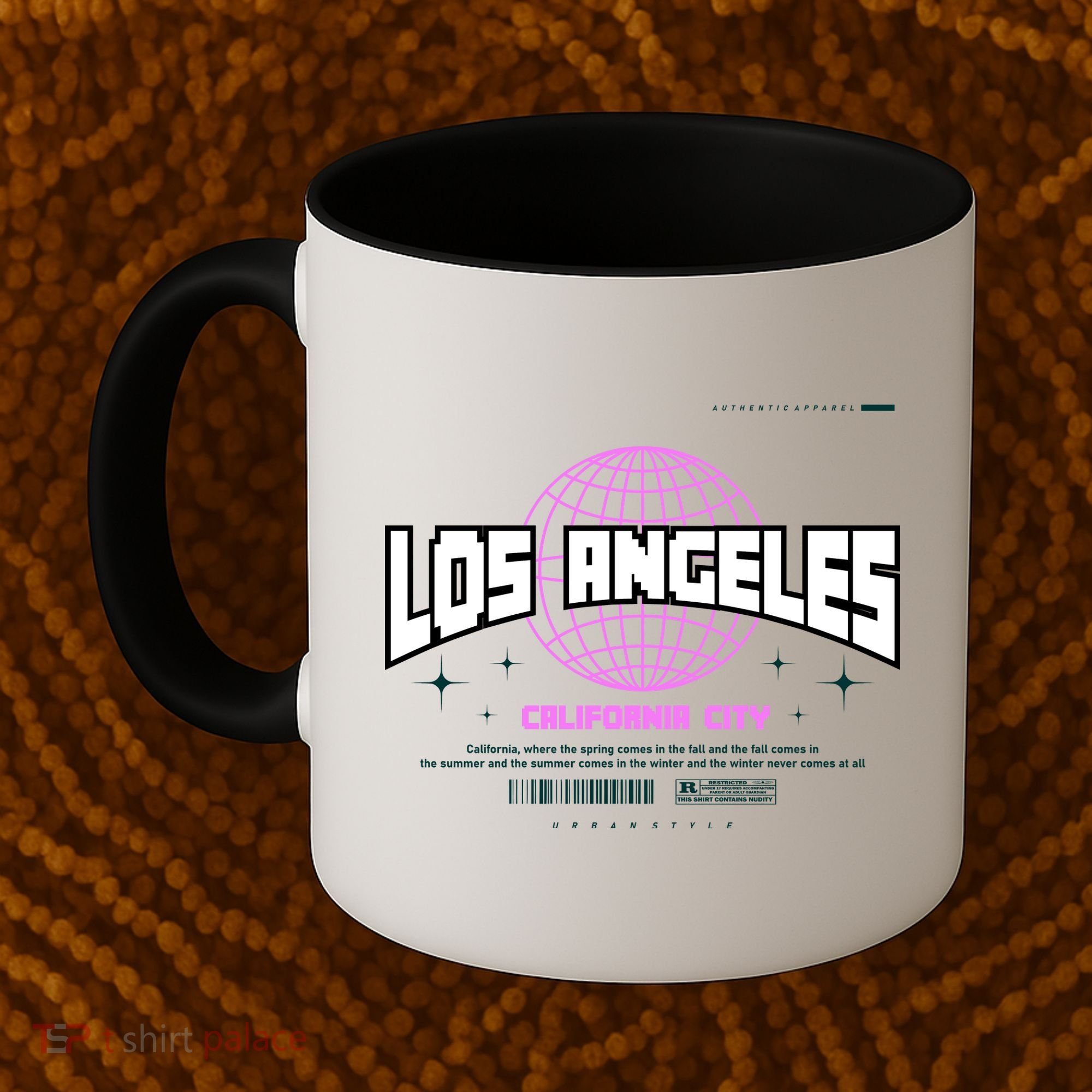Los Angeles Slogan Retro Style Coffee Mug