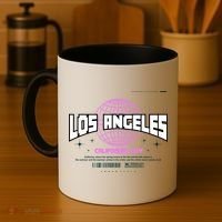 Los Angeles Slogan Retro Style Coffee Mug thumb 4