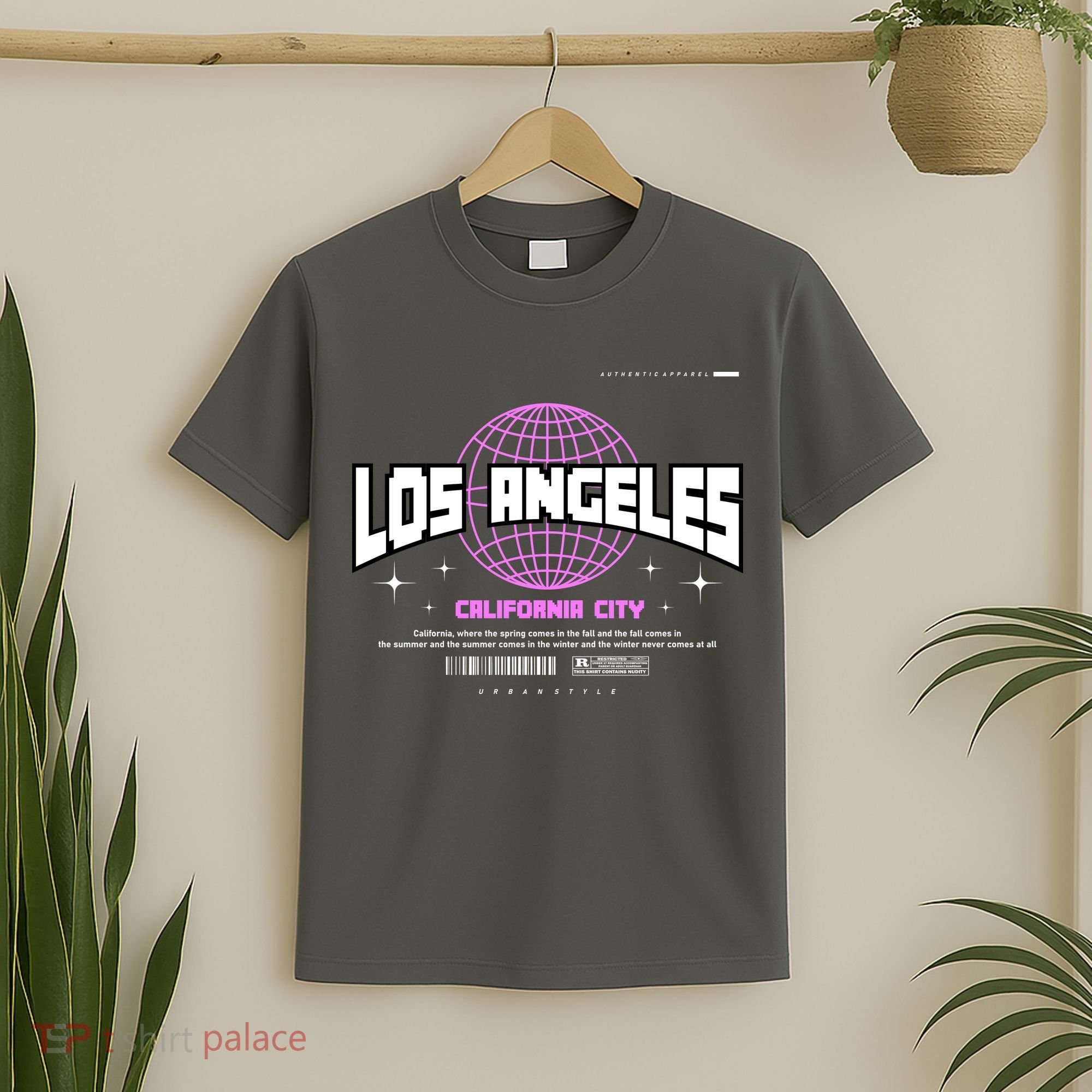 Los Angeles Slogan Retro Style T-Shirt