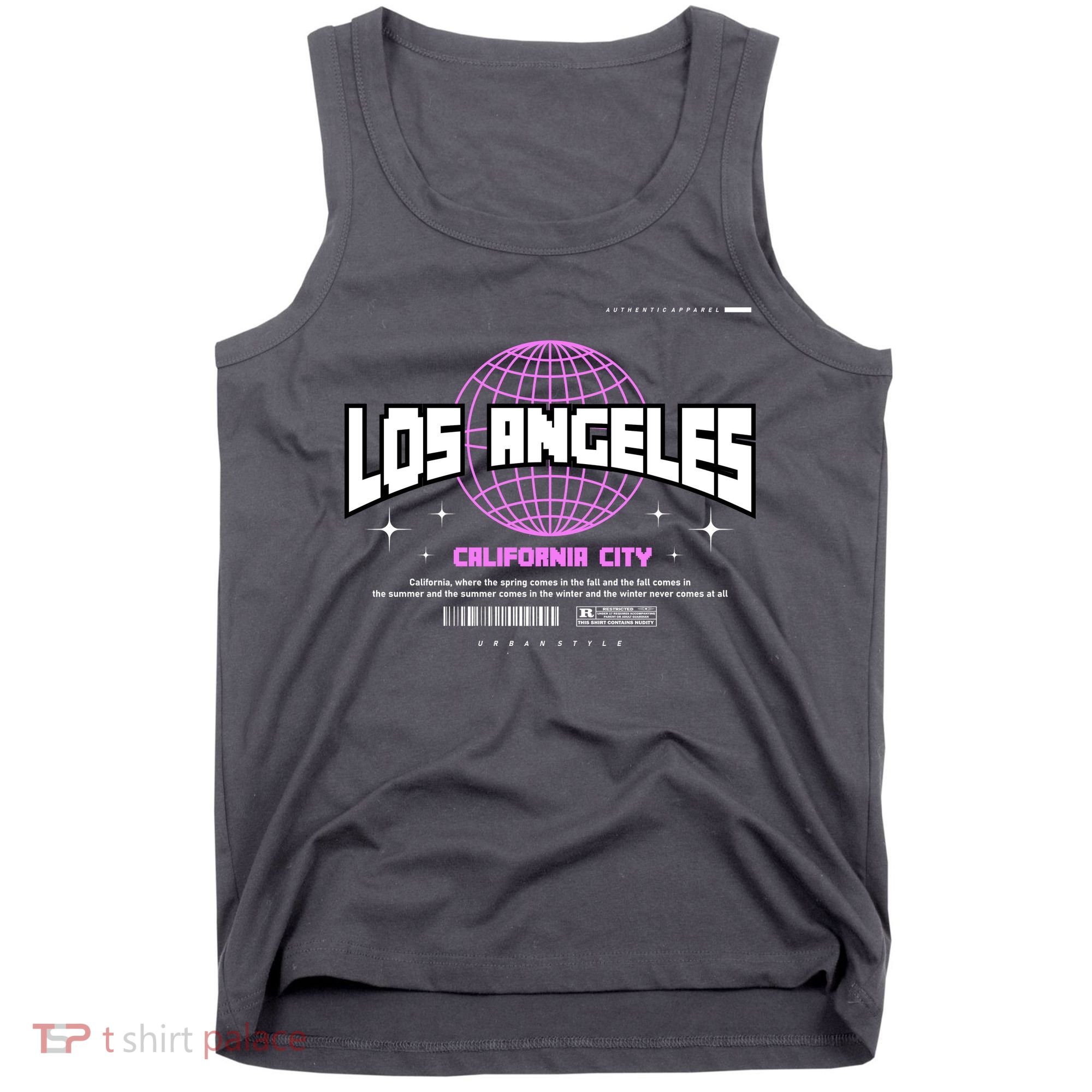 Los Angeles Slogan Retro Style Tank Top