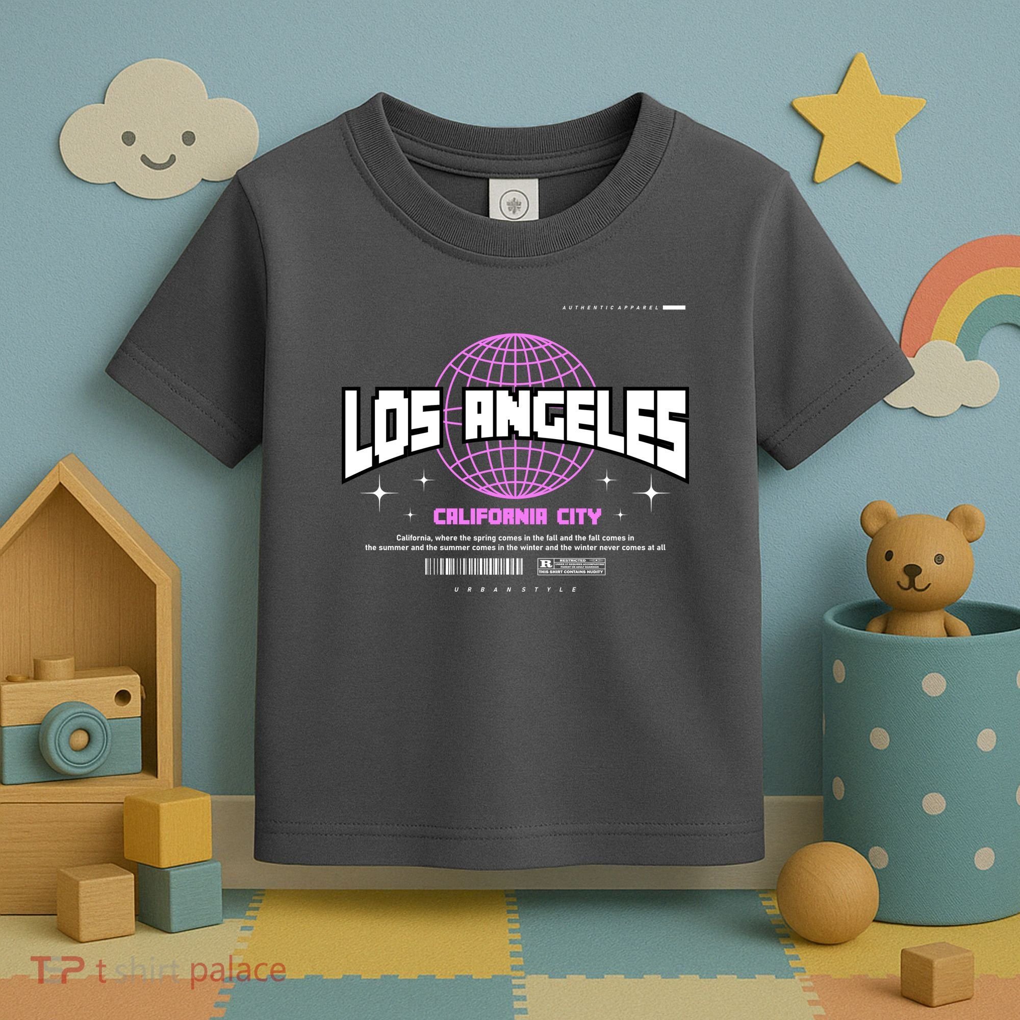 Los Angeles Slogan Retro Style Toddler T-Shirt
