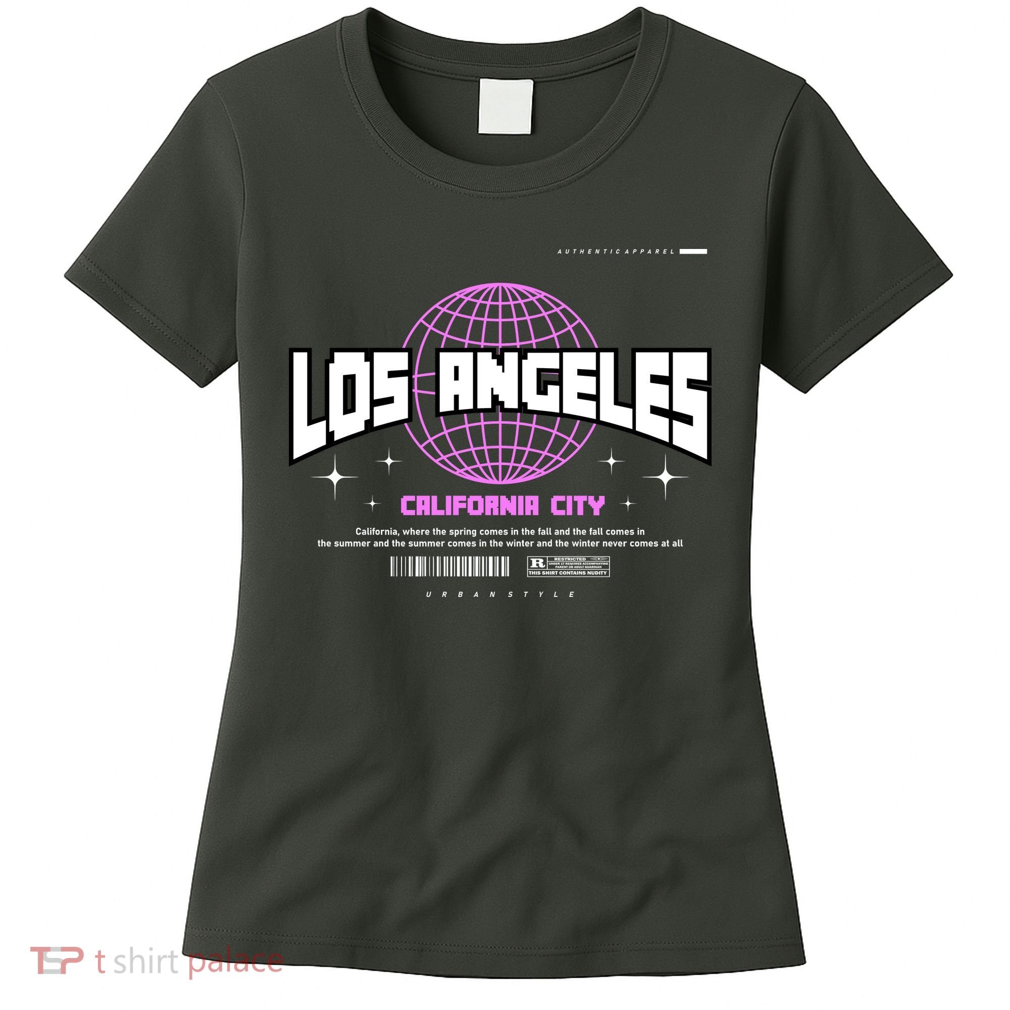 Los Angeles Slogan Retro Style Women's T-Shirt